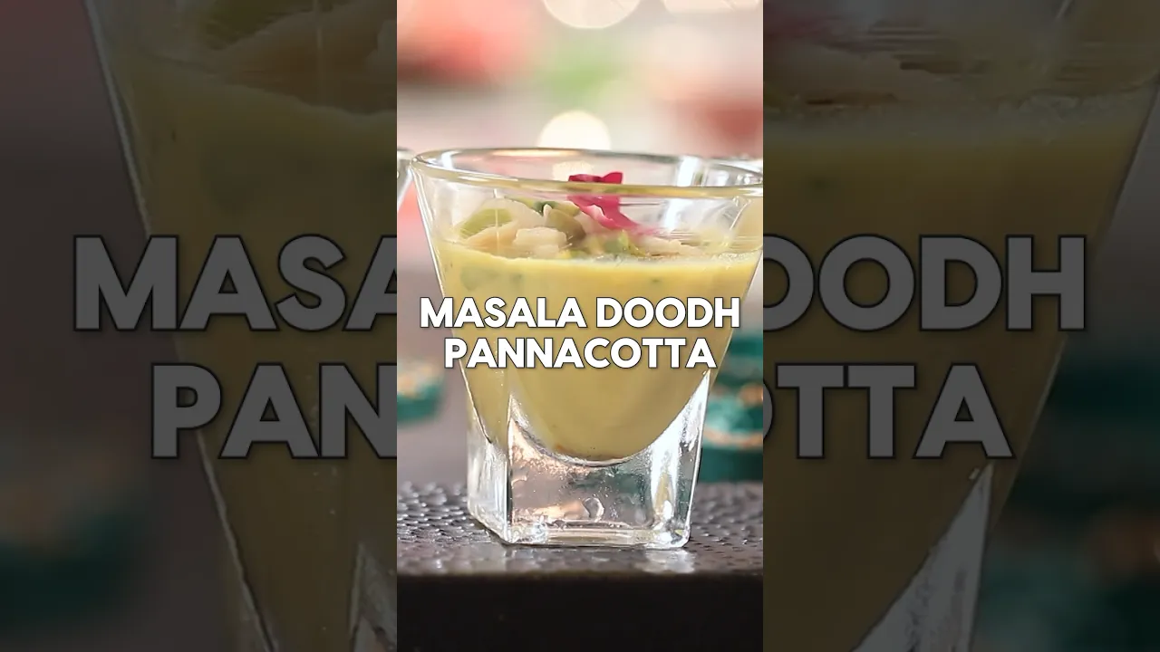 Masala Doodh Panna Cotta is a dessert that deserves the #1 spot in your favorites! #shorts #diwali