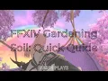 FFXIV Gardening - Soil Quick Guide