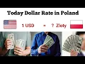 Dollar rate in Poland zloty US Dollar to Poland Currency usd to Poland polish Zloty