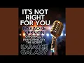 Download Lagu It's Not Right for You (Karaoke Instrumental Version) (Originally Performed By The Script)
