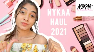 nykaa haul 2021 makeup skin care haul nykaa hot pink sale 2021 nidhi gandhi