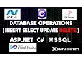 ASP NET Delete Data from Database using C - Database Operations in ASP NET with C MSSQL