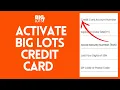 How to Activate Big Lots Credit Card 2024