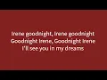 Jim Reeves - Goodnight Irene (Lyric video)