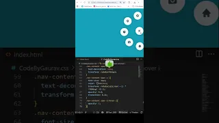 Draggable Navigation Menu using HTML CSS JavaScript