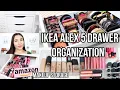 IKEA ALEX 5 DRAWER ORGANIZATION Amazon Makeup Storage My Favorite Organizers Jackie Ann