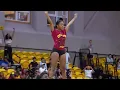 Skai Jackson cheer performance at the Streamer University basketball game