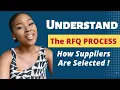 Understanding the RFQ process Get repeat business