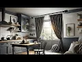 Rod Desyne SPT-R-18-2 Round Spring Tension Rod Best Black Cafe Curtain Rod