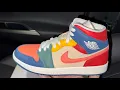 Jordan 1 Mid Multicolor Womens Shoes