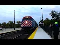 Metra F40PH-3 Arriving At Barrington Metra Station 22