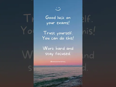 Download MP3 Good luck on your exams! #students #college #university #exam #success #motivation #foryou #quotes