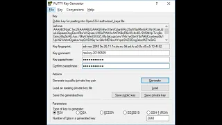 OCI Generate ssh keys for windows