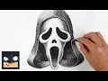 How To Draw Ghostface Halloween Sketch Tutorial