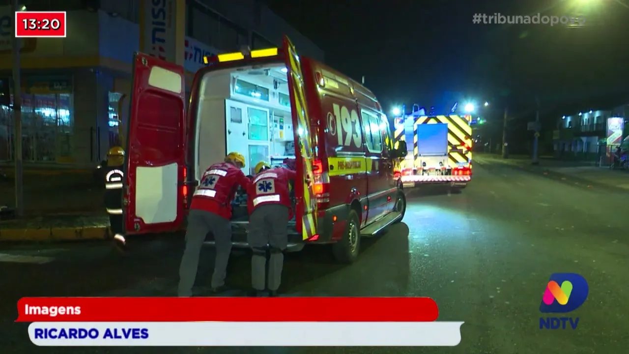 No bairro Iririú, em Joinville: motociclista é arrastado por carro em acidente