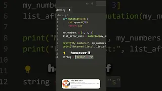 Mutable vs Immutable variables in Python