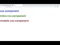 ReactJs Styling Component using css inline styling and module css