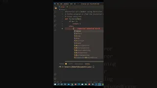 Factorial of a Number using Recursion