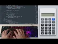 ASMR Programming - Modern Calculator Coding No Talking