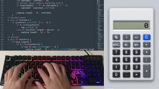 ASMR Programming - Modern Calculator Coding No Talking