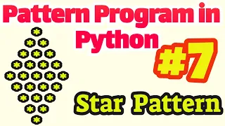 Pattern Program in Python Star Pattern Diamond