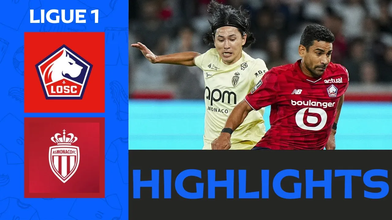 Lille - AS Monaco | 1-0 | Highlights | Ligue 1 2025-26 | Lille Monaco