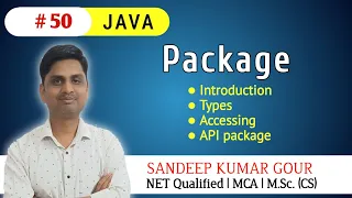 Packages in Java Java API package Programming in JAVA
