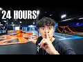24 HOUR OVERNIGHT CHALLENGE in TRAMPOLINE PARK