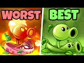 Ranking every vine plant from Worst to Best PvZ2