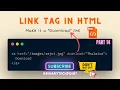 link tag in html html tutorial for beginners binarytechpoint