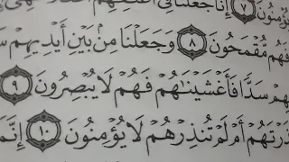 وجعلنا من بين يديهم سدا و من خلفهم سدا فاغشيناهم فهم لا يبصرون 