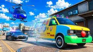 DEI FUGA COM O CARRO QUE FICA INVISIVEL NO GTA RP