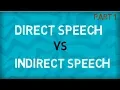 Direct Speech Indirect Speech Types of Speech