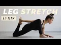 15 Min Leg Stretch Flexibility Routine for Hamstrings Butt Hips Post Run Stretch