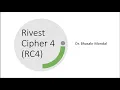 Stream cipher RC4 theory with solved example