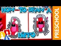 How To Draw A Hippo - Letter H