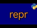 Python repr