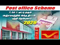 Post office Time Deposit account 2026 New interest rate and latest updates PO Saving Scheme tamil