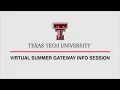 Virtual Summer Gateway Info Session