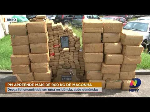 PM apreende quase uma tonelada de maconha em Joinville
