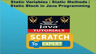 12 - Static Variables Static Methods Static Block in Java Programming