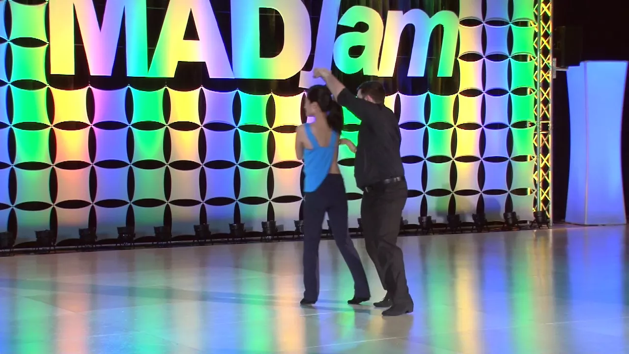 MADjam 2018 Pro Am Spotlight Follower Yubin Kim with Frank Blakemore