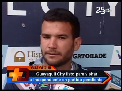 Guayaquil City listo para visitar a Independiente en partido pendiente