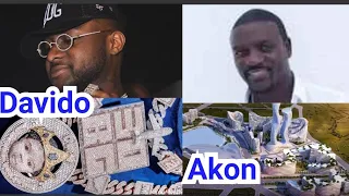 nigerians compared davido with akon after he purchased a diamond chain worth 150 million naira 