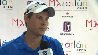Adam Schenk comments after an opening 66 at the Mazatlan Open English