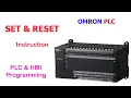 SET RESET OMRON PLC HMI PROGRAMMING