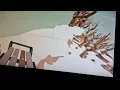 The glitch in Snow Rider The Pizza Edition Hooda Math