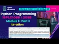 Module 1 Chapter 3 Iteration Variables Expressions and Statements VTU 1st sem Python Programming