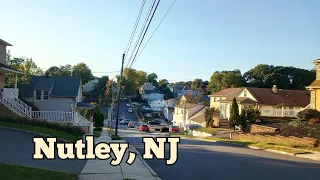 Walking tour in Nutley New Jersey USA Belleville border to downtown area