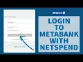 Metabank Login With Netspend How To Login to Metabank with Netspend 2022